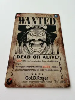 One Piece CCG Gol D Roger SP OP09-118 OP13 Wanted Poster - Near Mint English - Image 4
