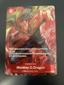 Monkey D Dragon OP07-015 SR Parallel 500 Years in the Future One Piece Card NM - Image 1