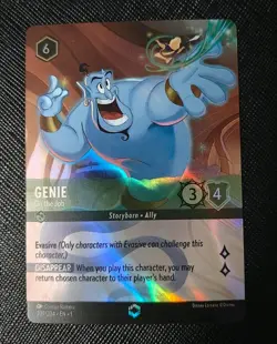 Disney Lorcana Genie On the Job Enchanted Rare First Chapter NM Condition - Image 1