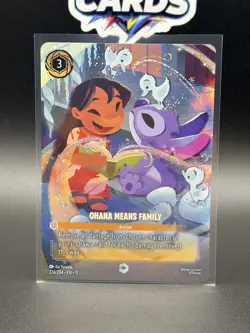 Ohana Means Family 224/204 (Enchanted) Disney Lorcana Winterspell NM Pack Fresh - Image 1
