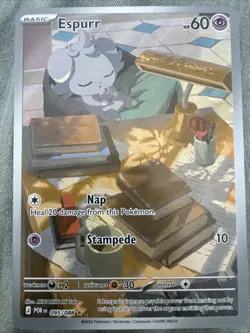 Espurr 95/88 Illustration Rare Pokemon Perfect Order ME03 *NM Condition* - Image 1