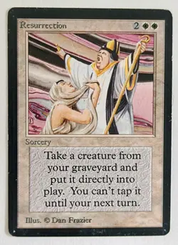 MtG | 1 x Resurrection | Beta Edition | Magic the Gathering - Image 1