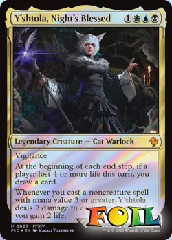 Y'shtola Night's Blessed 0007 MTG Commander FINAL FANTASY Mythic NP Foil - Image 1