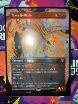 MTG Magic Nova Hellkite Borderless *FOIL* 0309 Edge Of Eternities - Image 1