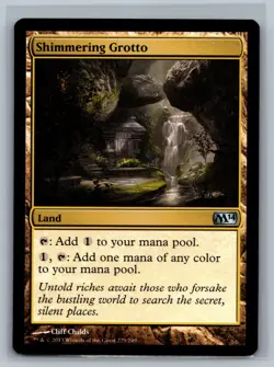 Magic The Gathering Magic 2014 Shimmering Grotto #229/249 MTG TCG CCG M14 - Image 1