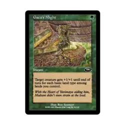 WOTC MtG Planeshift Gaea's Might (C) (Foil) NM - Image 1