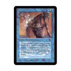 WOTC MtG Alpha Power Leak (C) VG+ - Image 1