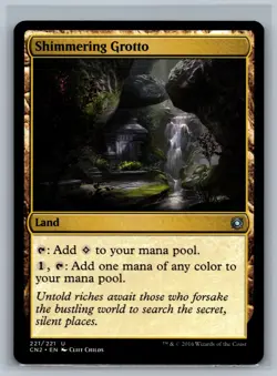 Magic MTG Conspiracy Take the Crown Shimmering Grotto #221/221 TCG CCG - Image 1