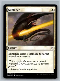 Magic MTG Time Spiral Remastered 4x Sunlance #047/289 TCG CCG Playset - Image 1