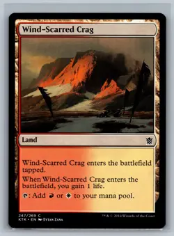 Magic: The Gathering Khans of Tarkir Wind-Scarred Crag #247/269 MTG TCG CCG - Image 1