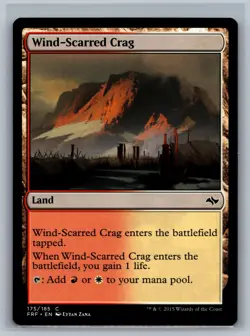 Magic MTG Fate Reforged 4x Wind-Scarred Crag #175/185 TCG CCG Playset - Image 1