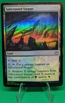 MTG Saltcrusted Steppe Timespiral Foil MTG Magic The Gathering - Image 1