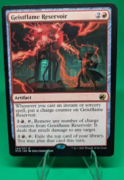 GEISTFLAME RESERVOIR MTG Magic Cards NM-M INNISTRAD MIDNIGHT HUNT RARE - Image 1
