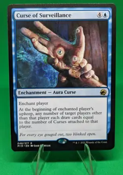MTG Curse of Surveillance Innistrad: Midnight Hunt 046/277 Regular Rare - Image 1