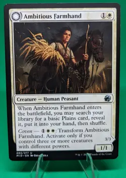 x4 MTG Ambitious Farmhand Seasoned Cathar Innistrad: Midnight Hunt MTG playse - Image 1