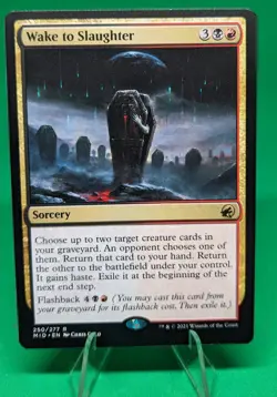 MTG Wake to Slaughter Innistrad: Midnight Hunt 250/277 Regular Rare - Image 1