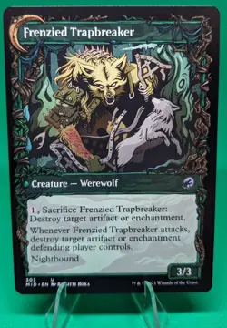 MTG Outland Liberator Frenzied Trapbreaker (Showcase) Innistrad VOW NM - Image 2