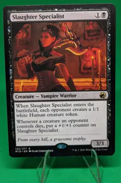 MTG Slaughter Specialist Innistrad: Midnight Hunt 122/277 Regular Rare - Image 1