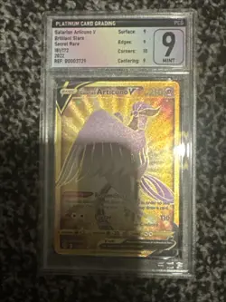 Pokemon Graded Slab Bundle 3 Gold Cards All Mint 9 - Image 2