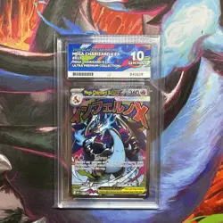 Pokemon Mega Charizard X EX 023 UPC Promo Pokemon Graded Slab ACE 10 - Image 1