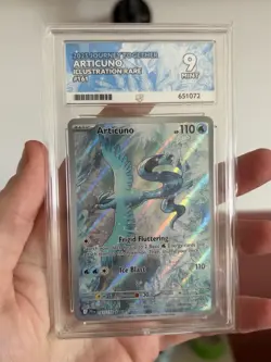 Pokemon TCG Articuno Journey Together Ace 9 Illustration Rare Card Slab Graded - Image 1