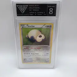 Pokemon TCG Snorlax 2014 Flash Fire GG Near Mint 8 Graded Slab Non Holo - Image 2