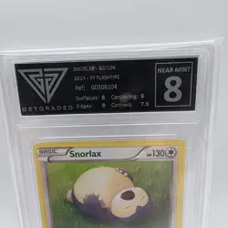Pokemon TCG Snorlax 2014 Flash Fire GG Near Mint 8 Graded Slab Non Holo - Image 3