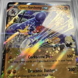 Cynthia's Garchomp ex 104/182 Destined Rivals Pokemon Card AGS 9 Graded Slab - Image 2