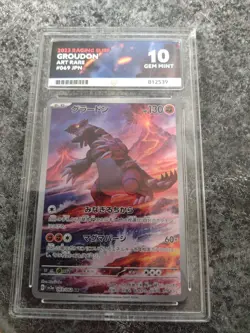 Pokemon 2023 Raging Surf Groudon Art Rare Japanese Ace Graded 10 Slab 069/062 😍 - Image 2