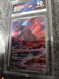 Pokemon 2023 Raging Surf Groudon Art Rare Japanese Ace Graded 10 Slab 069/062 😍 - Image 5
