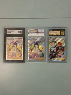 Pokemon TCG Graded Slab Bundle X 3 Elesa's Sparkle Crown Zenith SGC 10 - Image 1