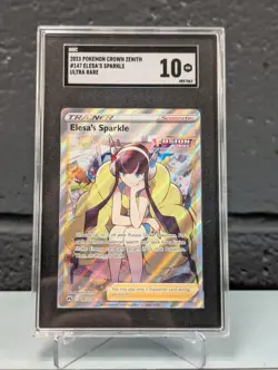 Pokemon TCG Graded Slab Bundle X 3 Elesa's Sparkle Crown Zenith SGC 10 - Image 2