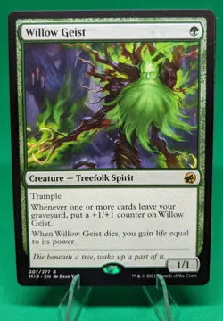 MTG Willow Geist Innistrad: Midnight Hunt 207/277 Regular Rare - Image 1