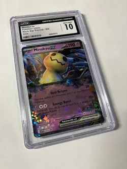 Pokemon Card Mimikyu Ex Black Star Promo Holo 004 CGC Graded Gem Mint 10 Slab - Image 3