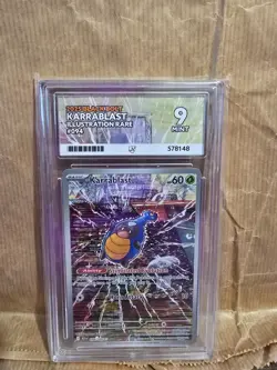 Pokemon TCG Karrablast 094/086 Illustration Rare Graded Slab - Image 1