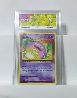 *POP 1* ACE 9 KOFFING 2016 EVOLUTIONS 050/108 POKEMON GRADED SLAB (NOT PSA) #50 - Image 1