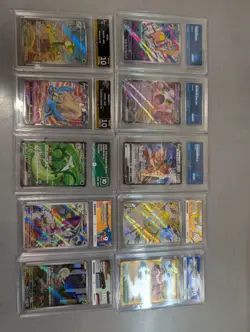 Pokemon TCG Graded Slab Bundle X10 - Image 1