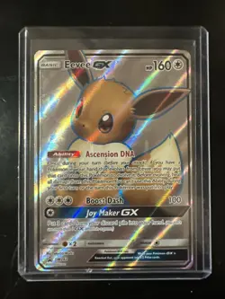Pokemon Eevee GX SM242 Full Art Holo Promo Card Near Mint Condition - Image 1