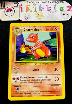 Charmeleon 24/102 LP Awesome Original Base Set Pokemon Card! - Image 1