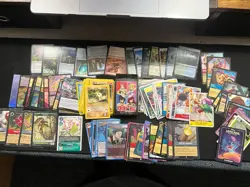 Assorted TCG Card Collection Pokemon One Piece Disney Magic Union Lot Card Deck - Image 1
