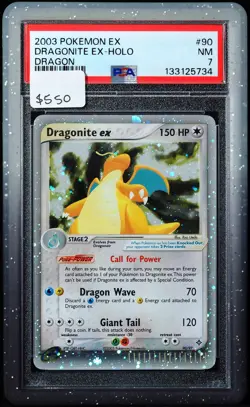 Dragonite EX #90/97 Dragon PSA 7 Pokemon Card - Image 1