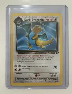 Pokemon Dark Dragonite TCG Card 22/82 Non-Holo - LP - Image 1