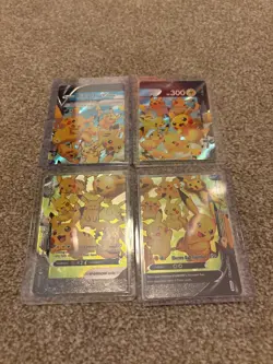 Pikachu V-Union SWSH139-142 Black Star Promo Card Set 4 Cards NM - Image 1