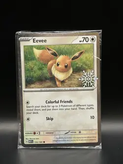 Sealed Holiday Stamped Eevee 133/165 - Pokemon 151 Card - NM - Image 1