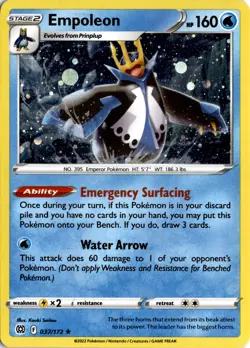 Empoleon - (Cosmos Holo) Holo Rare Miscellaneous Cards & Products 037/172 NM - Image 1