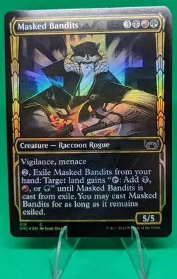 MTG Foil Masked Bandits - Foil - Showcase Streets of New Capenna - Image 1