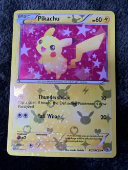 Pikachu Rc7/Rc25 Uncommon Holo Pokemon Card 2013 - Image 1