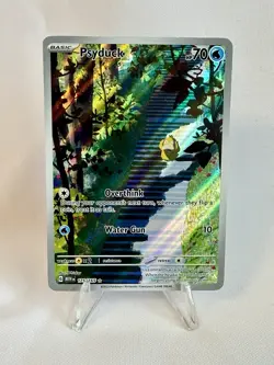 Pokemon TCG Scarlet & Violet Psyduck Holo Illustration Rare Card 175/165 - Image 1