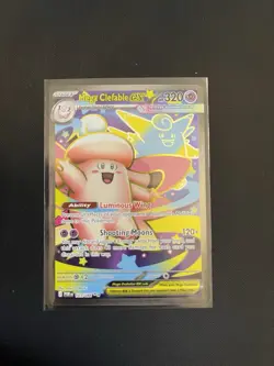Pokemon Mega Clefable GX Full Art Holo Card 103/088 English Fairy TCG - Image 1