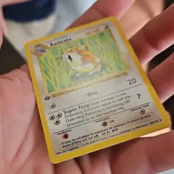 Pokemon TCG Base Set 1st Edition Basic & Trainer Lot 6 Cards Voltorb Raticate - Image 4